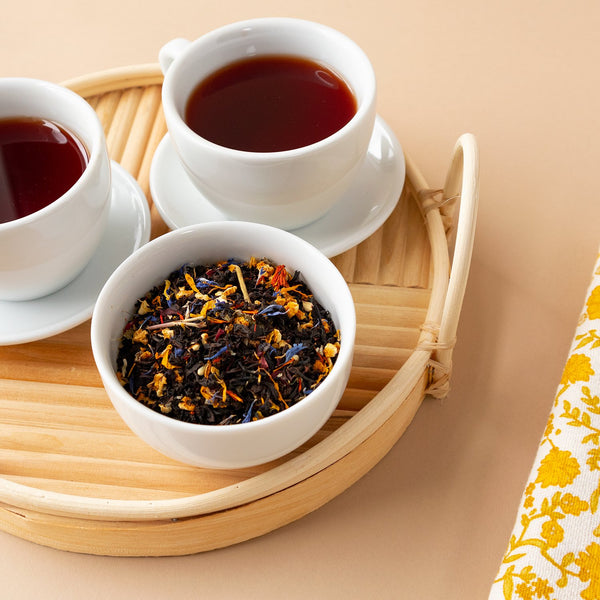  Paradise Blend, Premium Loose Leaf, Orange Blossom Black  Tea, 500g Naturally Caffeinated And Sugar Free