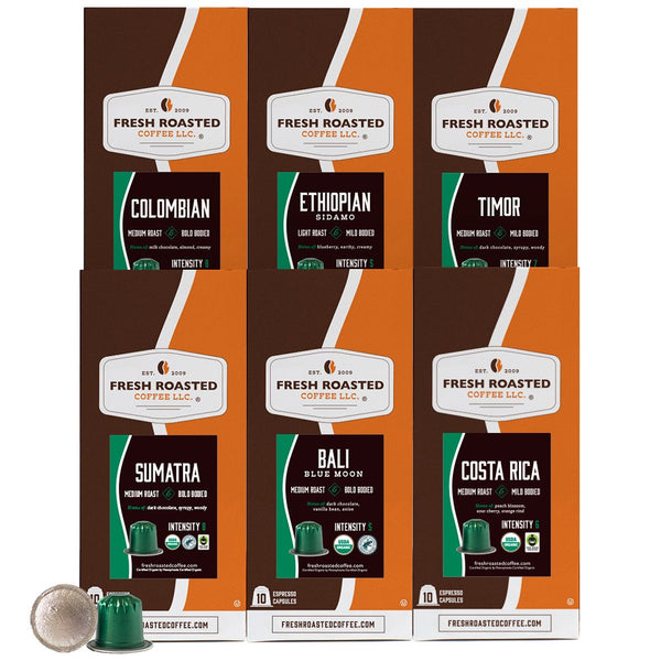 Organic Single Origin Espresso Variety Pack - Espresso Capsules