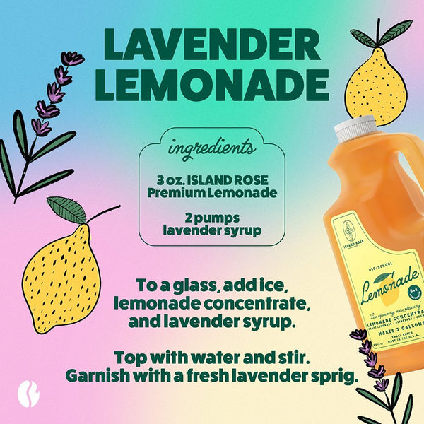 Island Rose Premium Lemonade - Flavored Concentrate