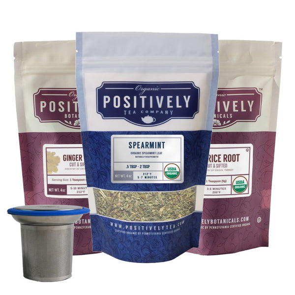 Digestive Support Bundle - Loose Leaf Tea, Botanicals & Brew Basket