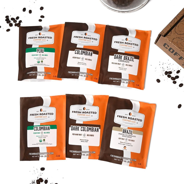 Fresh Roasted Six Pack Sampler - South American Coffee