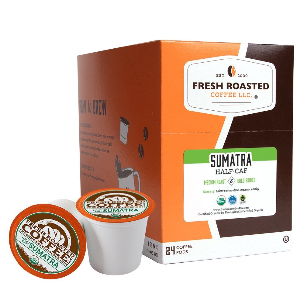 Organic Sumatra Water-Processed Half Caf - Classic Coffee Pods