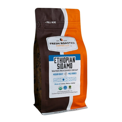 Organic Ethiopian Sidamo Swiss Water Decaf - Roasted Coffee