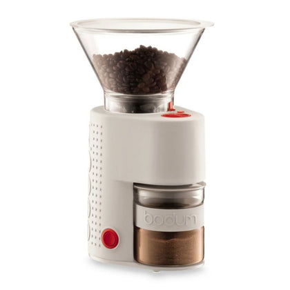 Bodum® Bistro Electric Burr Coffee Grinder - Off White