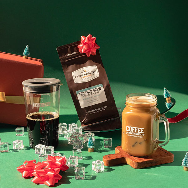 Toddy® Artisan Small Batch Cold Brewer + 12 oz FRC Cold Brew Blend + Mason Jar - Coffee Gift Set