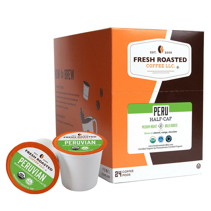 Organic Peru Water-Processed Half Caf - Classic Coffee Pods