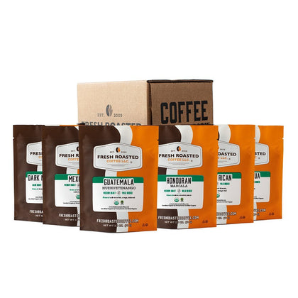 Fresh Roasted Six Pack Sampler - Organic Central American Coffee