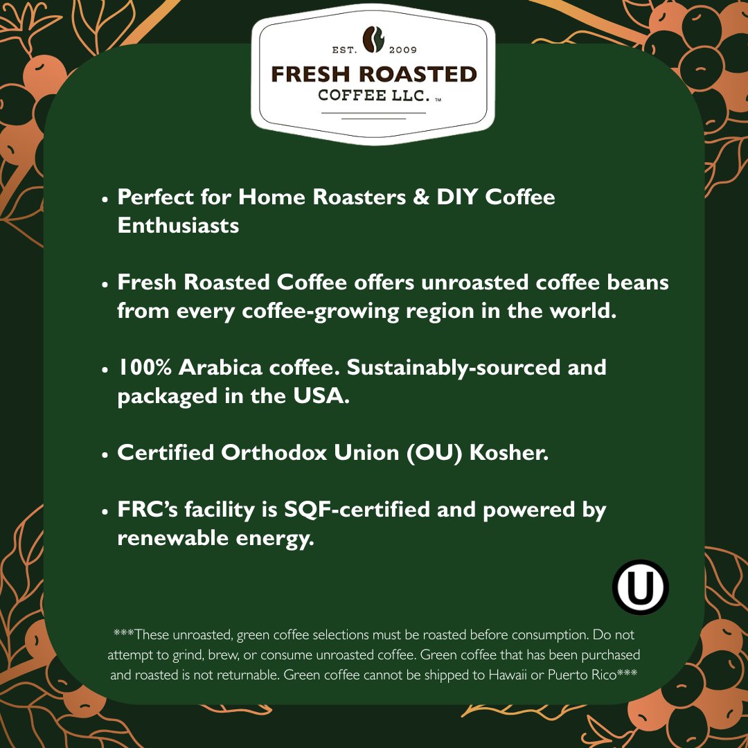 100% Colombian - Unroasted Coffee