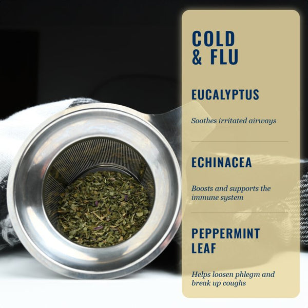 Cold and Flu Bundle - Loose Leaf Tea, Botanicals & Brew Basket