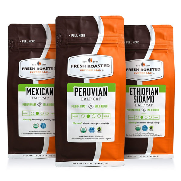 Half Caf, Full Flavor (Organic) - Roasted Coffee Bundle