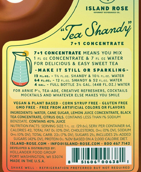 Island Rose Tea Shandy - Flavored Concentrate