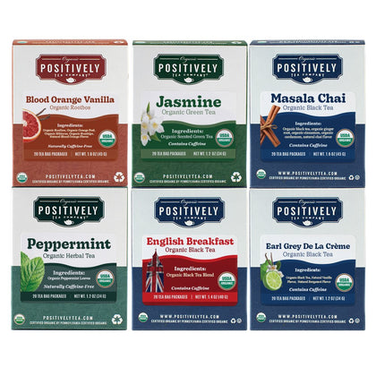 Positively Tea Bag Sampler - Tea Bags, 120 Count