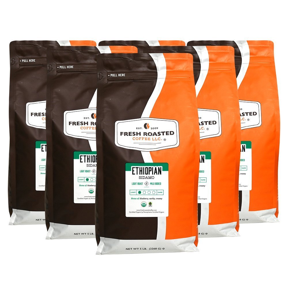 Organic Fair Trade Ethiopian Sidamo - Roasted Coffee