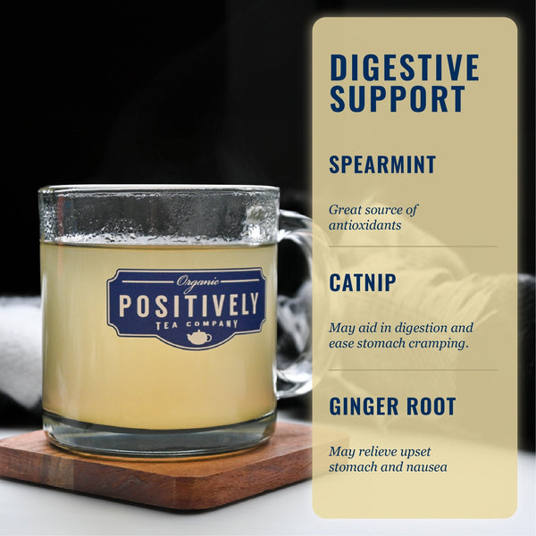 Digestive Support Tea Bag Bundle - Tea, Botanicals and Mug