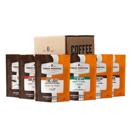 Fresh Roasted Six Pack Sampler - Light & Bright