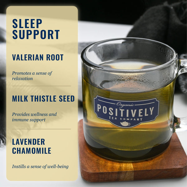 Sleep Support Tea Bag Bundle - Tea, Botanicals and Mug