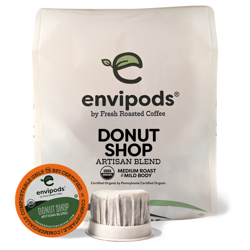 Donut Shop Blend, Medium Roast, Single Serve Coffee Pods for